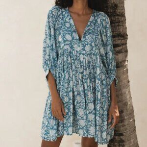 Daughters of India Kyra Dress in Ocean Blue